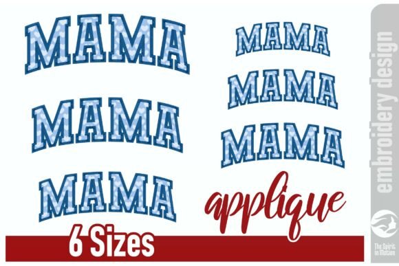 Download Curved Mama Applique Design - Mama applique design Collection