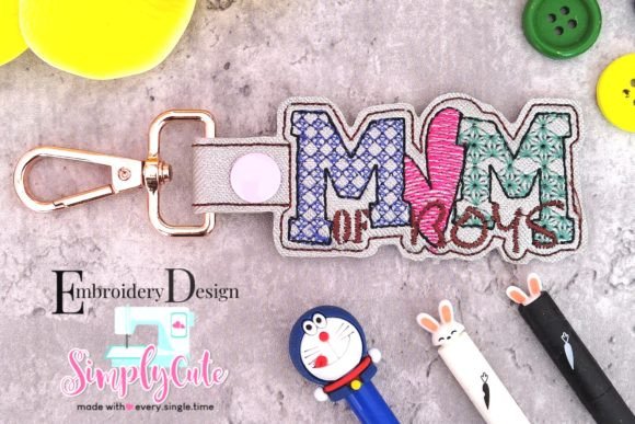 Download In the Hoop Mom of Boys Key Chain - Premium Resources