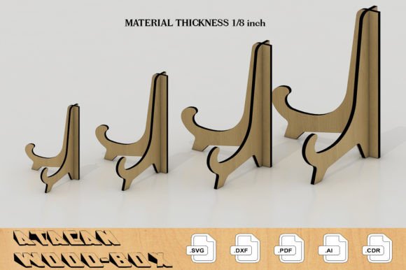 Download Dish Holder Glowforge Laser Cut File 026 - Dish Collection