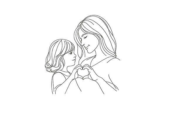 Download Mother and Daughter Heart Hands - Premium Bundle