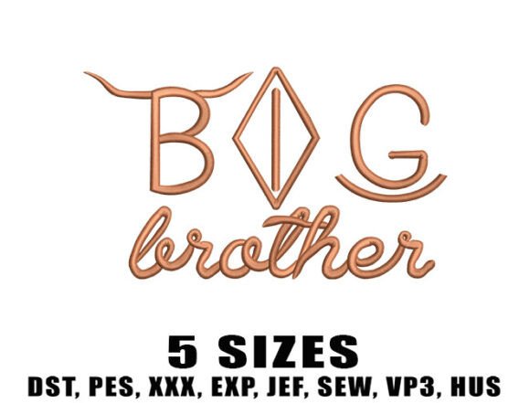 Download Big Brother Embroidery Designs - Embroidery designs Collection